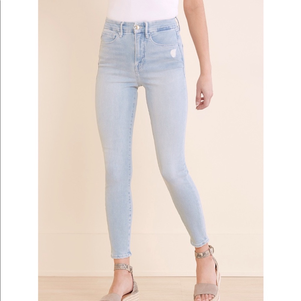 Good American Good Waist Crop Jeans